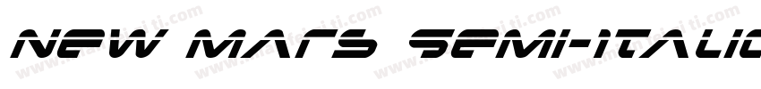 New Mars Semi-Italic字体转换